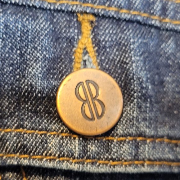 Vintage Bill Blass Petite Denim Trucker Jacket Dark Blue Cotton Size Small Women - Picture 2 of 7